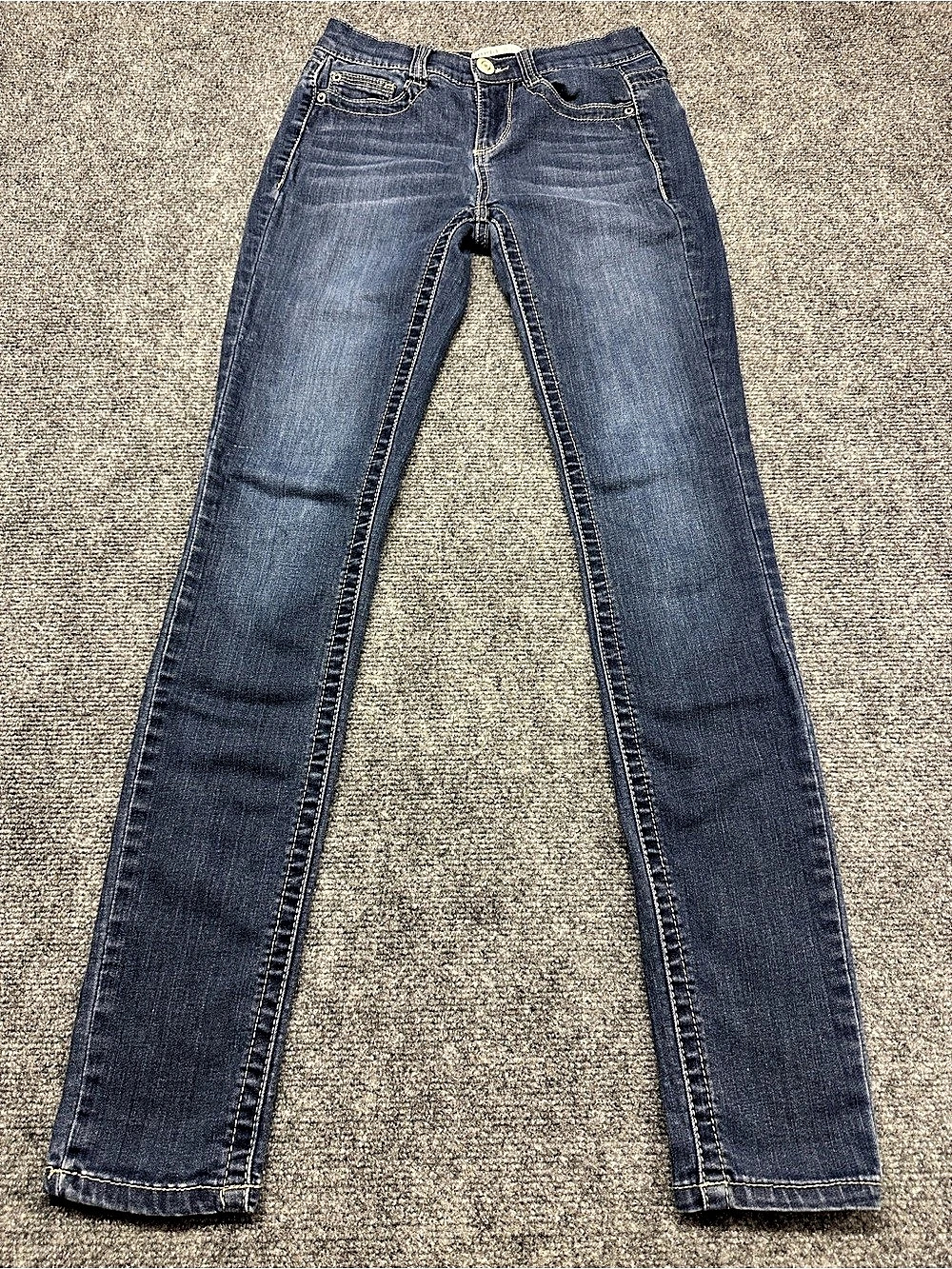 Vintage Y2K mudd Women's Skinny Jeans in Blue